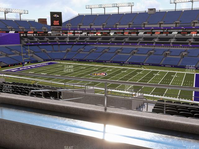 Seating view for M&T Bank Stadium Section Suite 312