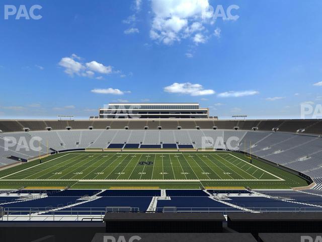 Seating view for Notre Dame Stadium Section 1842 Box 12