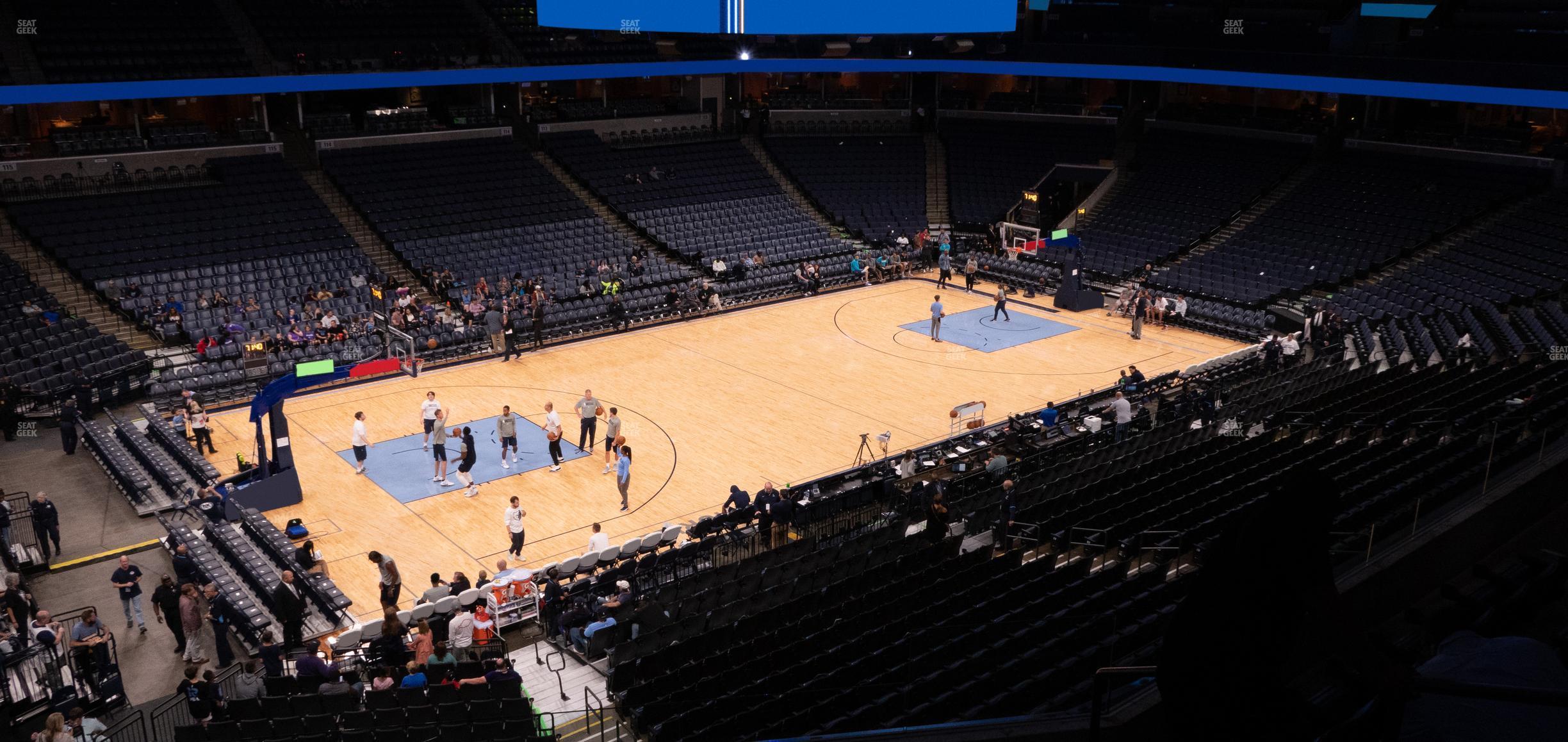 Seating view for FedExForum Section Pinnacle Club 1