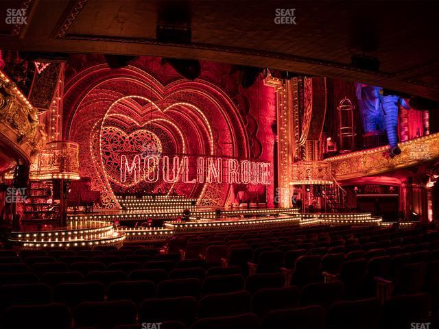 Seating view for Al Hirschfeld Theatre Section Orchestra Rear Left