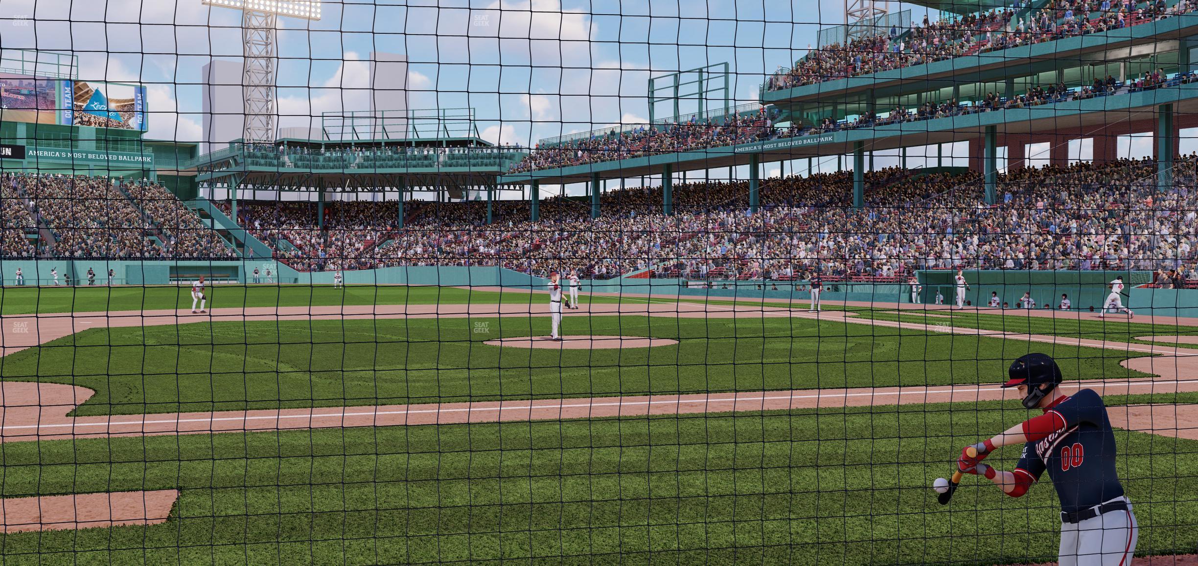 Seating view for Fenway Park Section Dugout Box 61