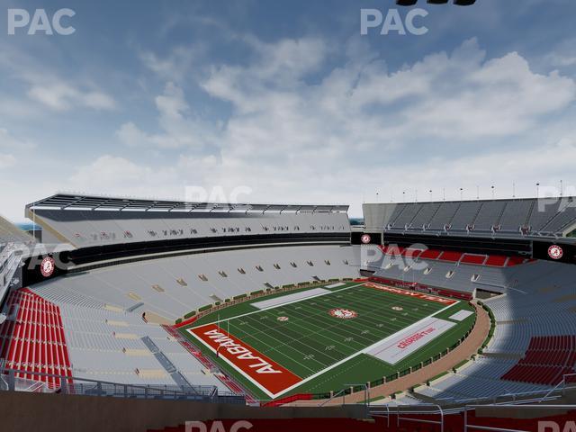 Seating view for Bryant Denny Stadium Section U 3 R