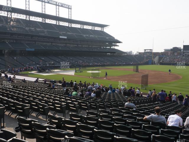 Seating view for Coors Field Section 119