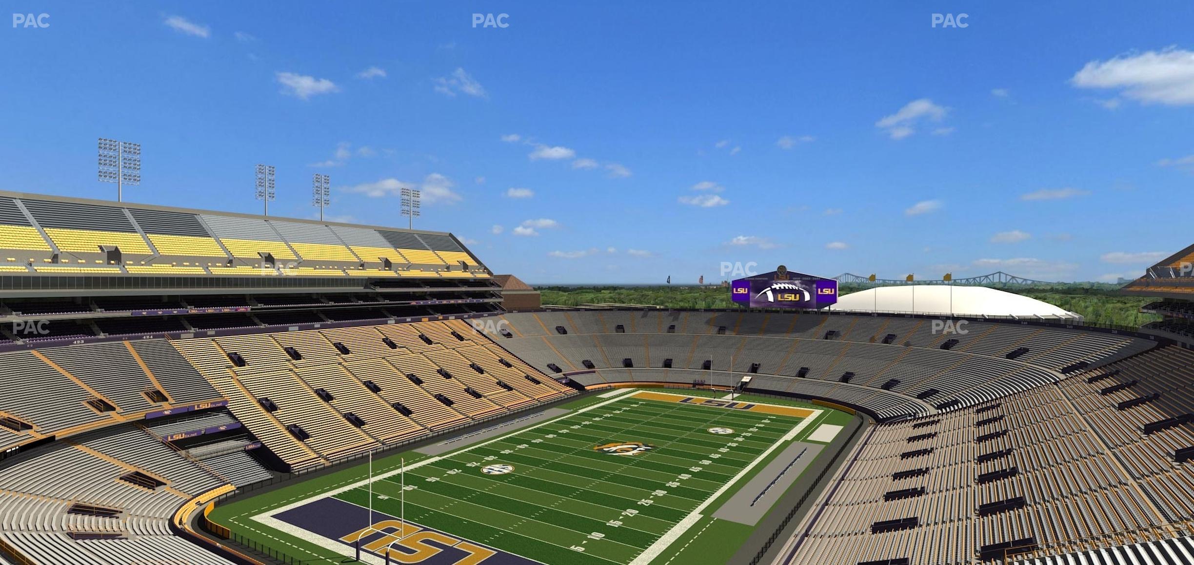 Seating view for Tiger Stadium Section Club 552