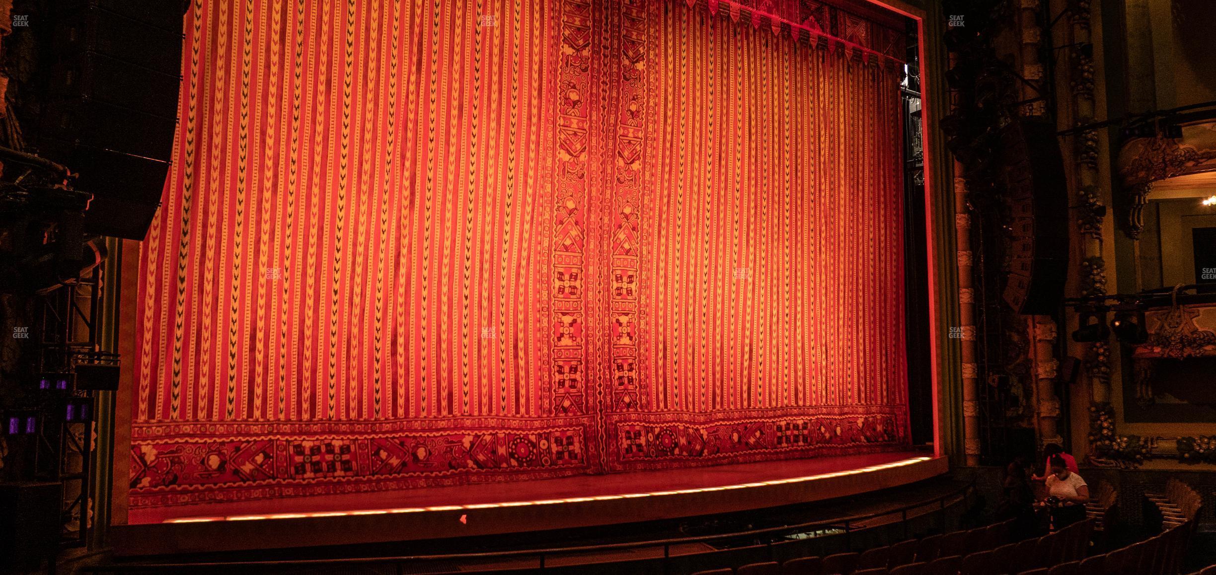 Seating view for New Amsterdam Theatre Section Orchestra Left