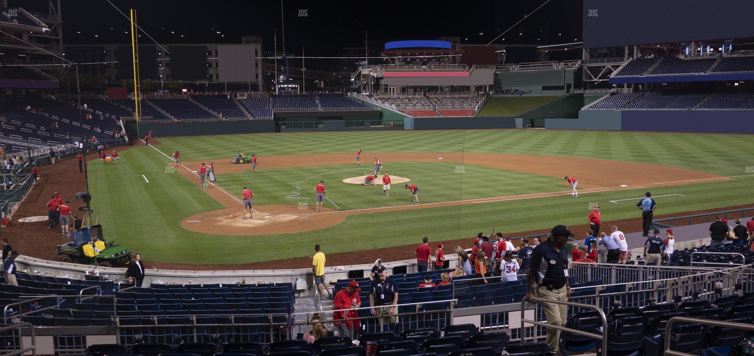 Seating view for Nationals Park Section Pnc Diamond Club 125