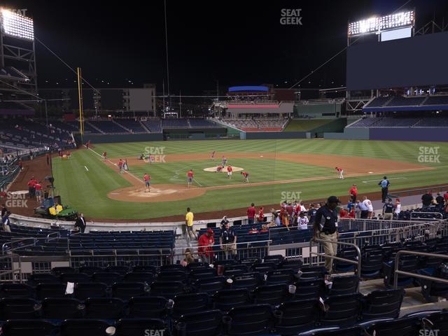 Seating view for Nationals Park Section Pnc Diamond Club 125