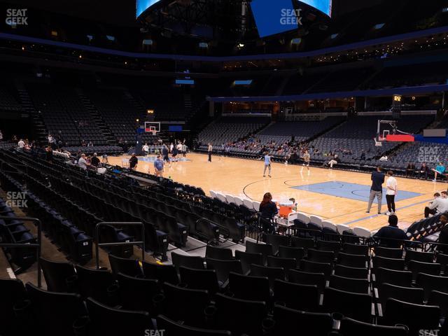 Seating view for FedExForum Section 107