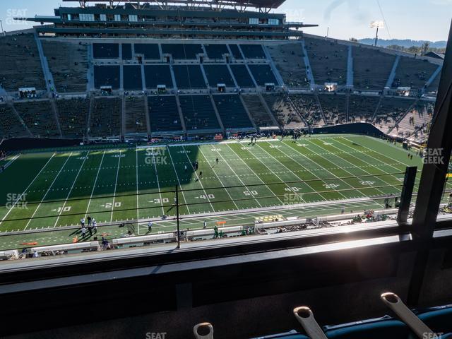 Seating view for Autzen Stadium Section Charter Box 7