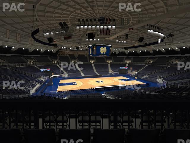 Seating view for Purcell Pavilion at the Joyce Center Section 111