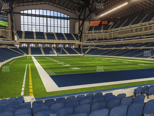 Seating view for Lucas Oil Stadium Section 129