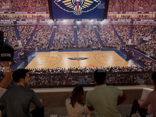 Seating view for Smoothie King Center Section Suite 201