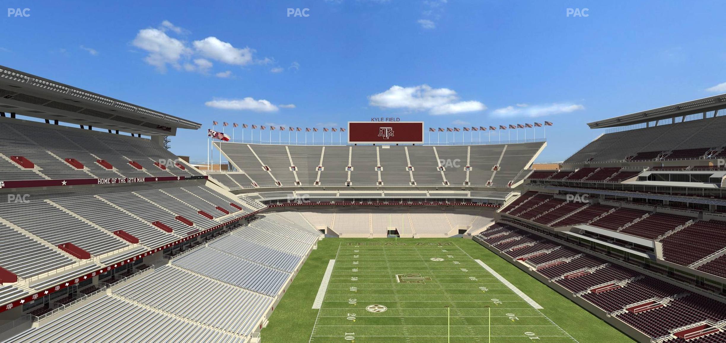 Seating view for Kyle Field Section 322