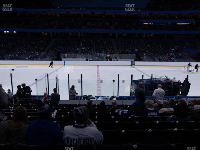 Seating view for Amalie Arena Section 116