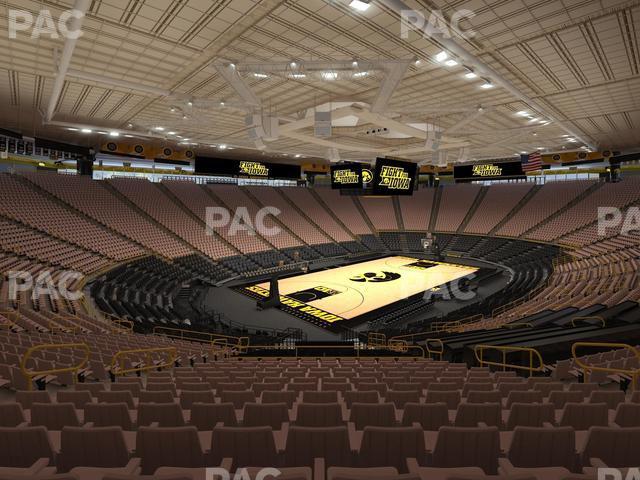 Seating view for Carver-Hawkeye Arena Section Dd