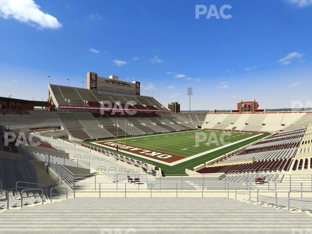 Seating view for Gaylord Family Oklahoma Memorial Stadium Section 39