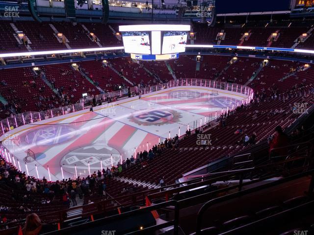 Seating view for Rogers Arena Section 312