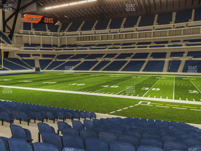 Seating view for Lucas Oil Stadium Section 138