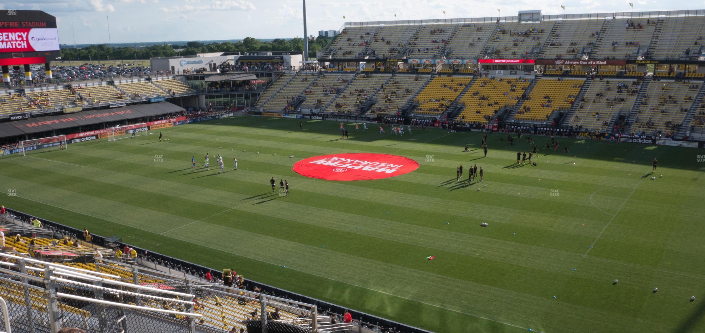 Seating view for Historic Crew Stadium Section 202