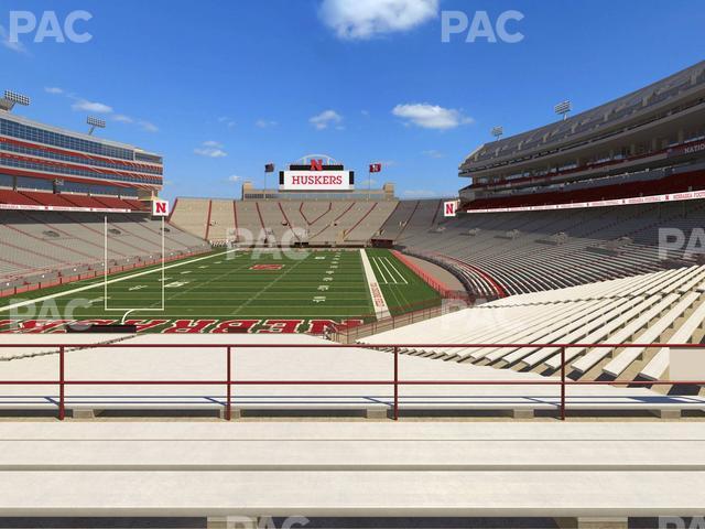 Seating view for Memorial Stadium Nebraska Section 15