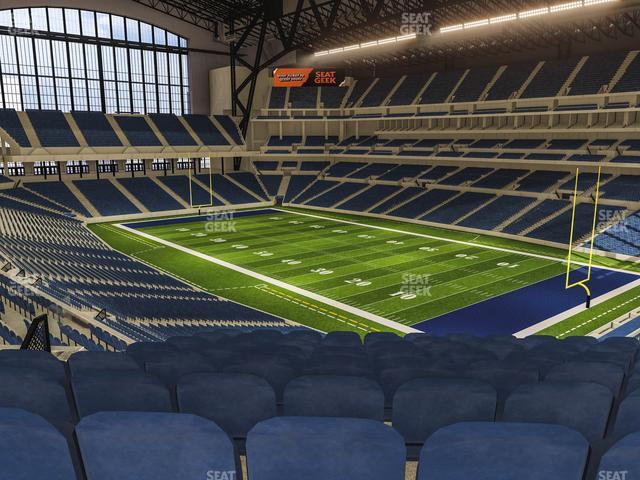 Seating view for Lucas Oil Stadium Section 433