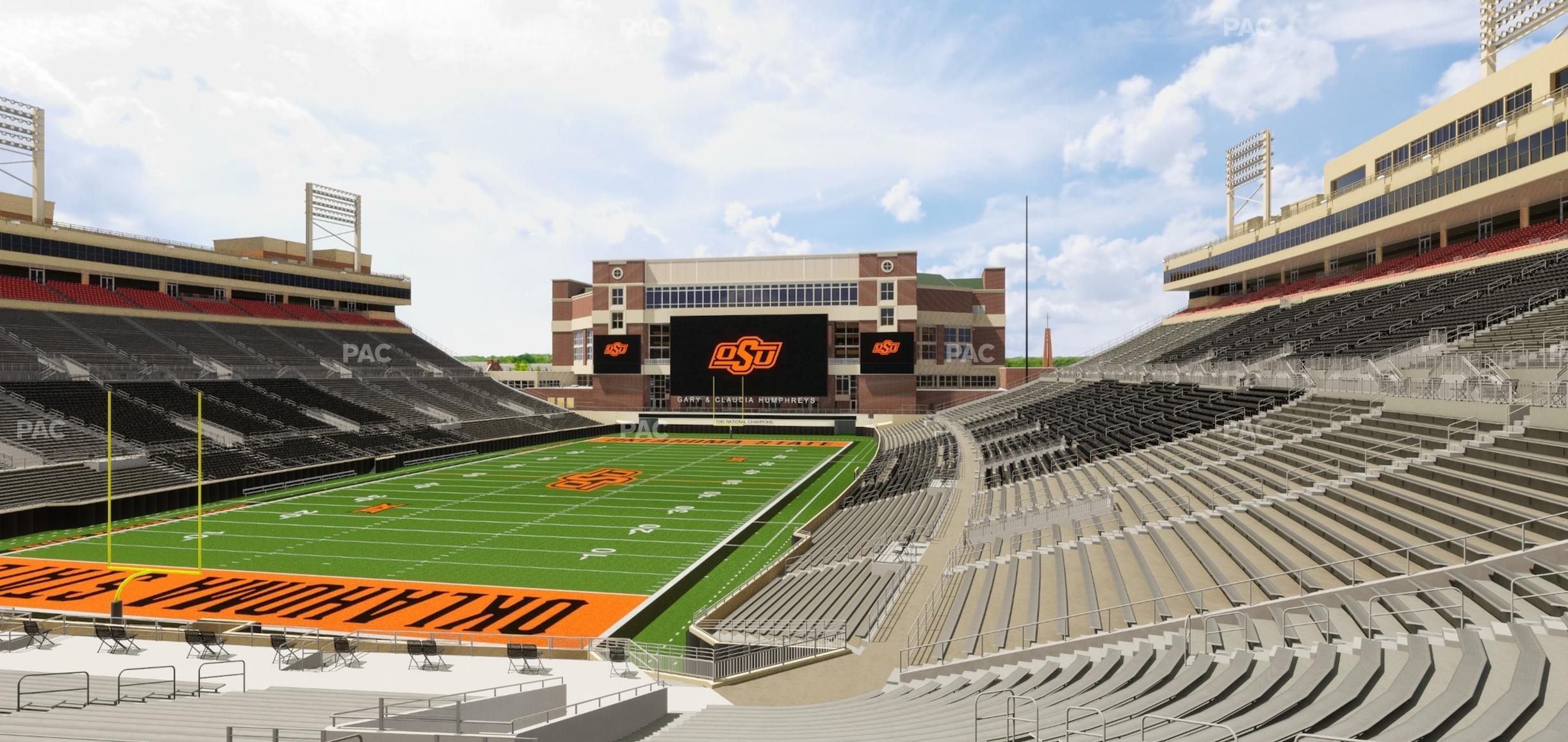 Seating view for Boone Pickens Stadium Section 117