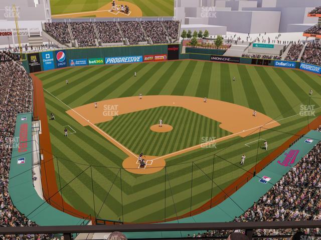 Seating view for Progressive Field Section 453