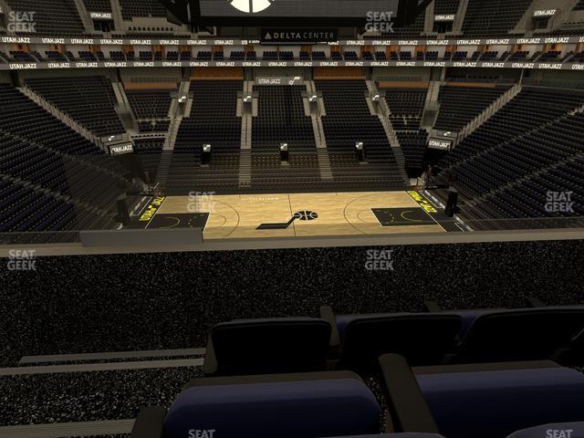 Seating view for Delta Center Section Suite 26