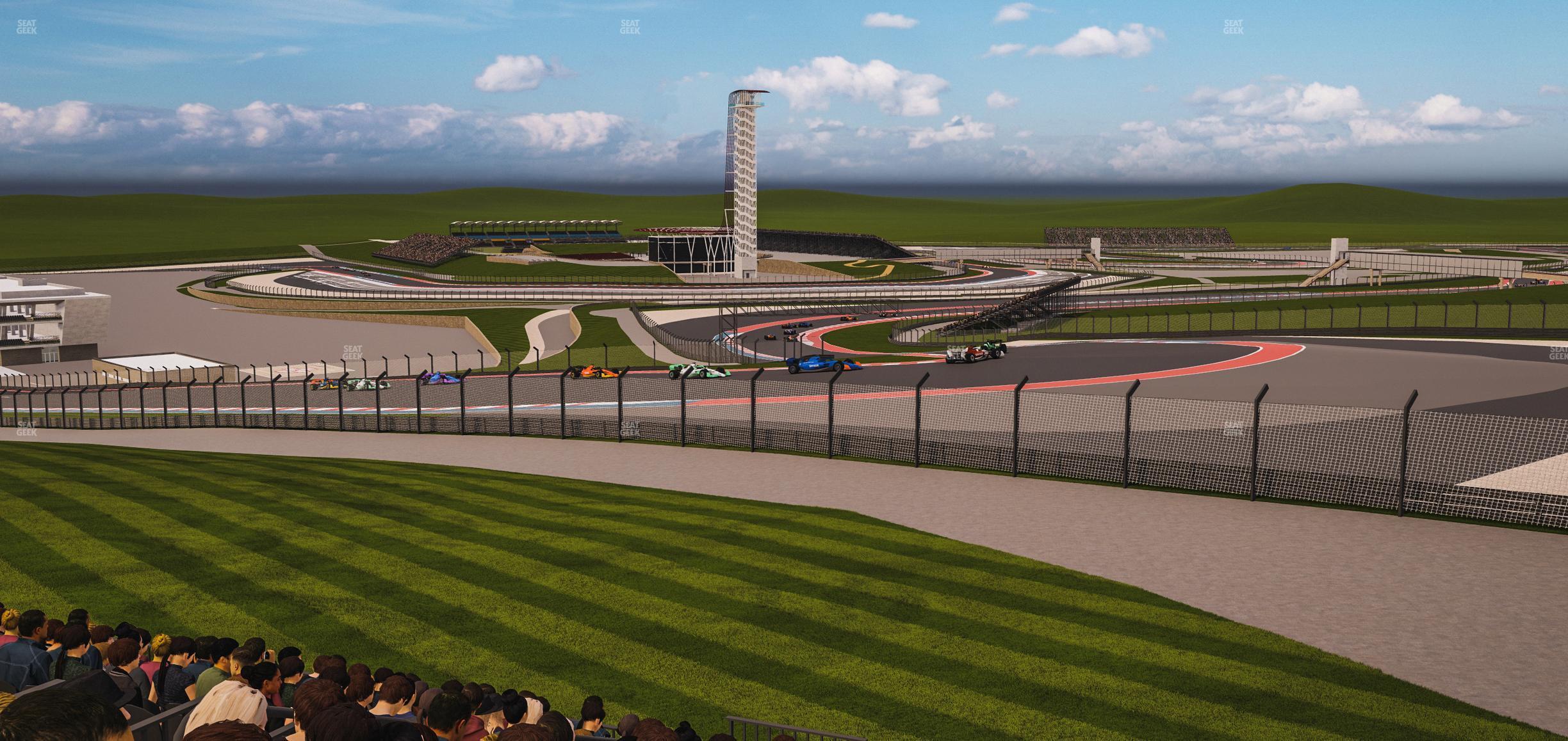 Seating view for Circuit of The Americas Section Turn 1 Grandstand 6