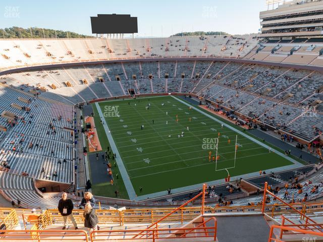 Seating view for Neyland Stadium Section Zz 11