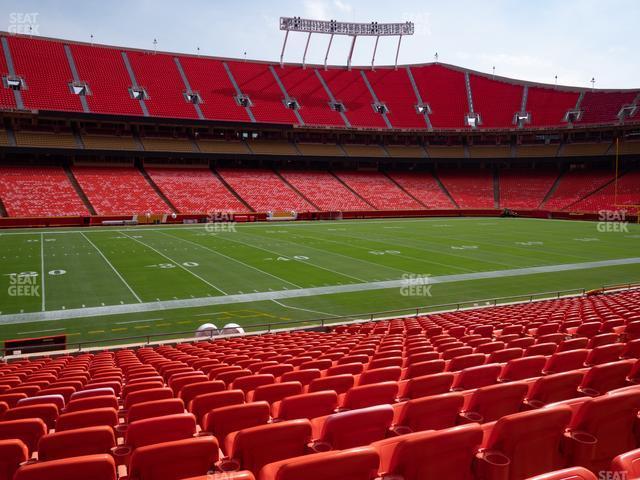 Seating view for GEHA Field at Arrowhead Stadium Section 121