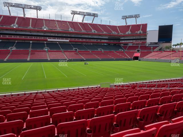 Seating view for Raymond James Stadium Section 109