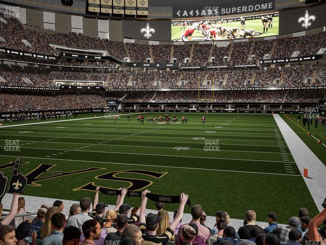 Seating view for Caesars Superdome Section 126