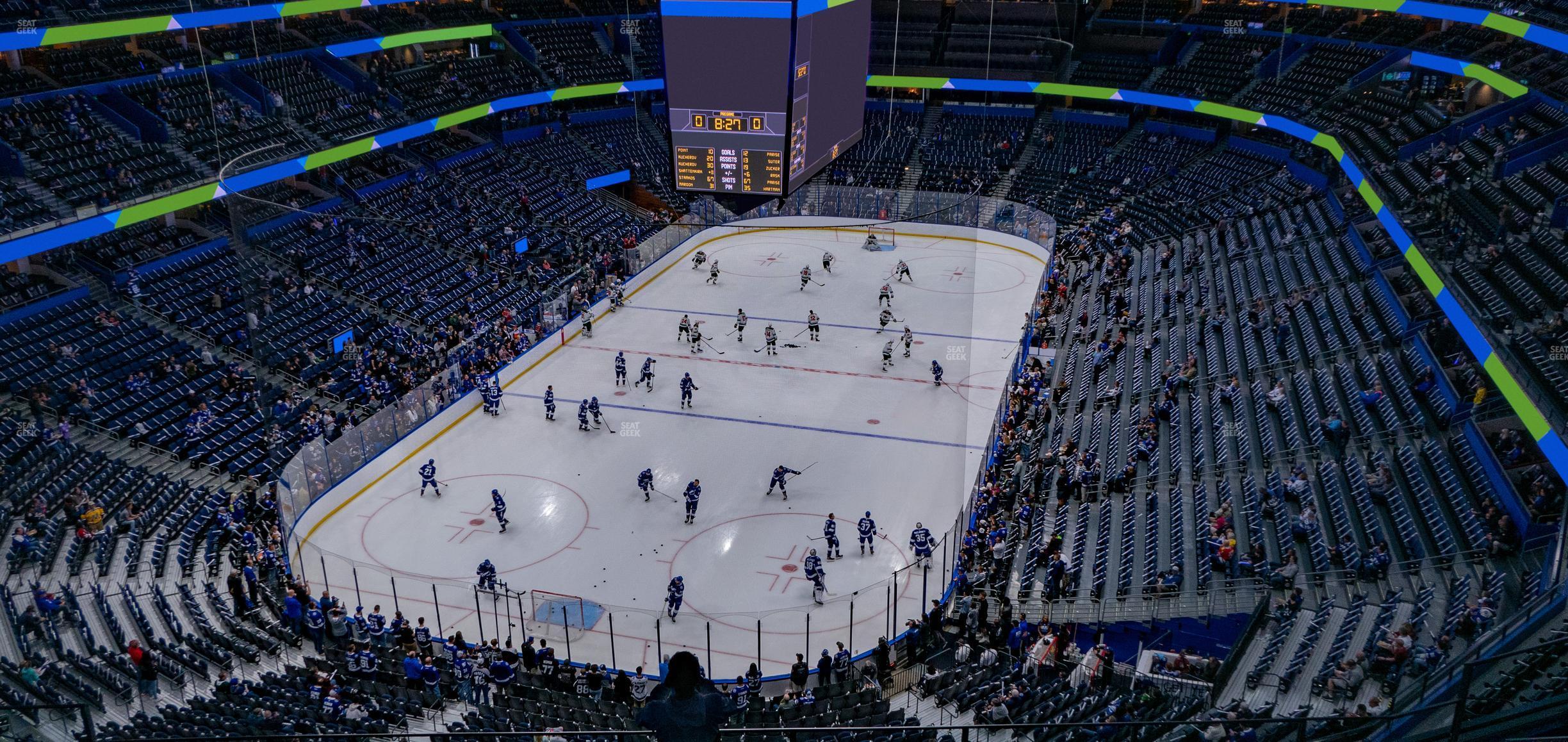 Seating view for Amalie Arena Section 322