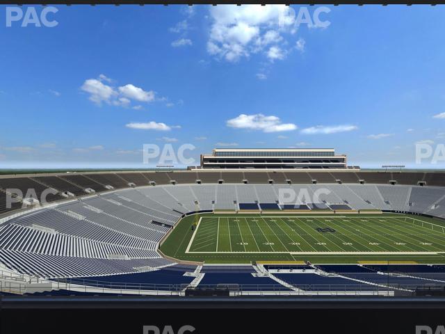 Seating view for Notre Dame Stadium Section Duncan Club 732