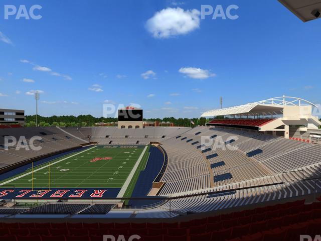 Seating view for Vaught Hemingway Stadium Section South Zone Club 109