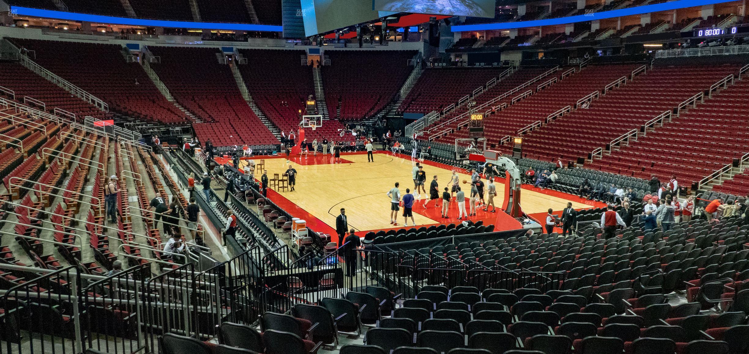 Seating view for Toyota Center Section 115