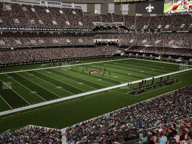 Seating view for Caesars Superdome Section 317