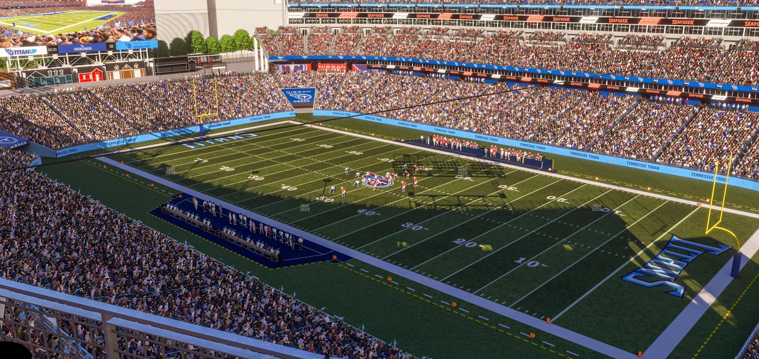 Seating view for Nissan Stadium Section Loge 329