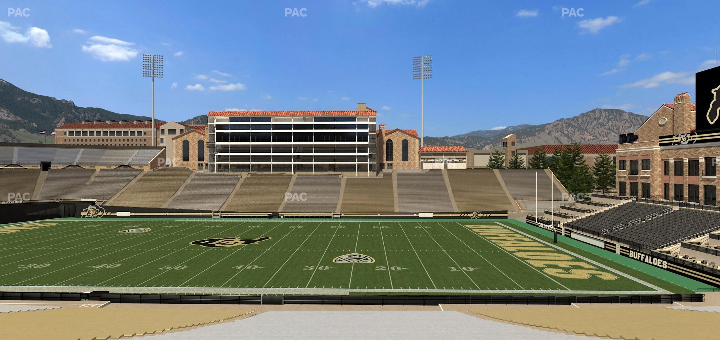 Seating view for Folsom Field Section 119