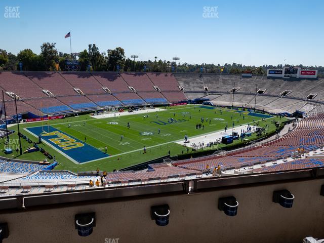 Seating view for Rose Bowl Stadium Section Club 112