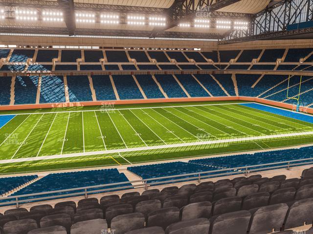 Seating view for Ford Field Section Club 205