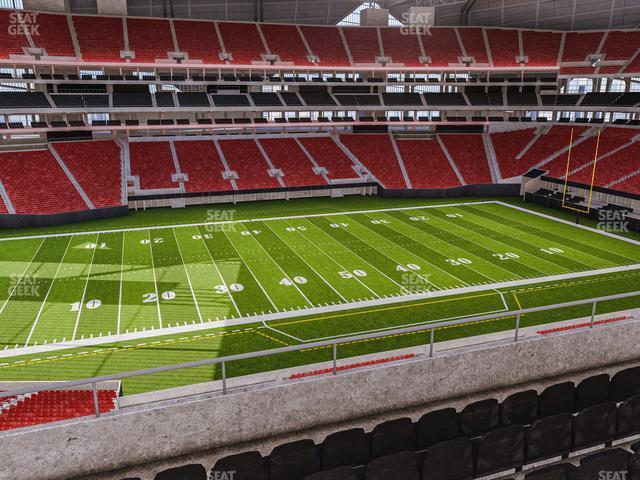 Seating view for Mercedes-Benz Stadium Section 240