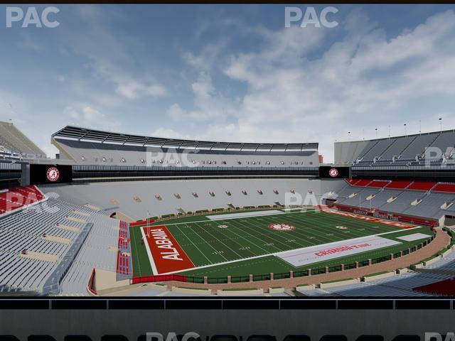 Seating view for Bryant Denny Stadium Section Champions Club 6