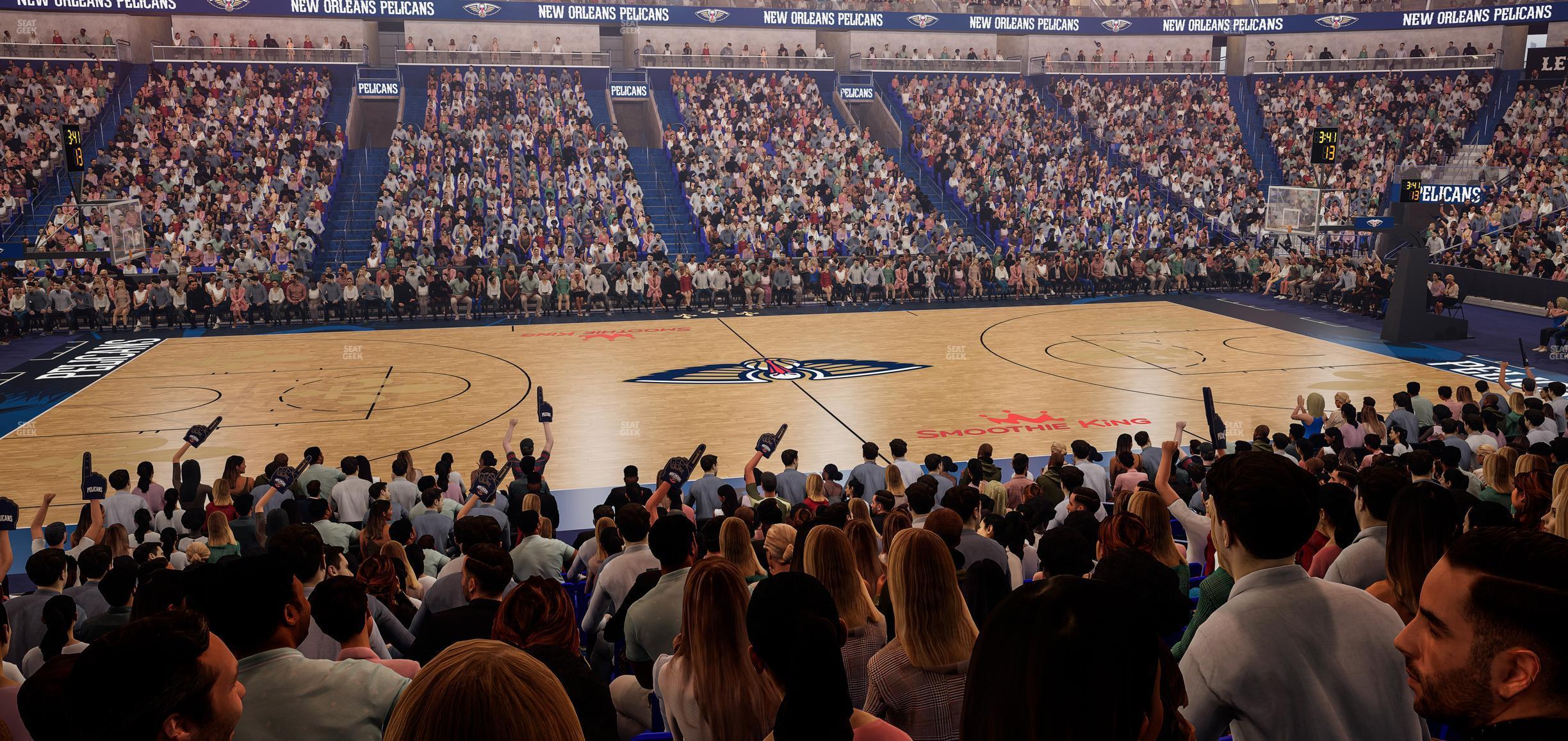 Seating view for Smoothie King Center Section 113