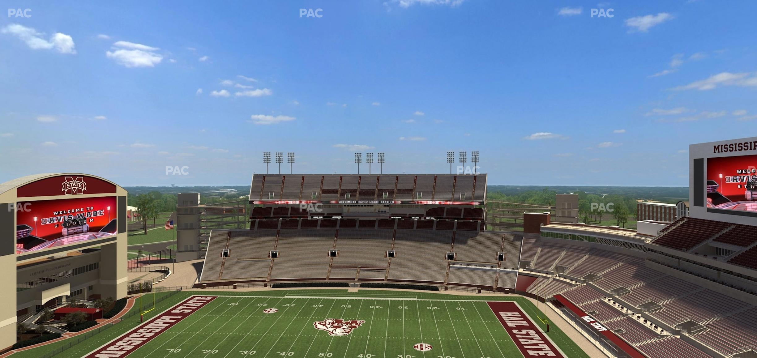 Seating view for Davis Wade Stadium Section 335