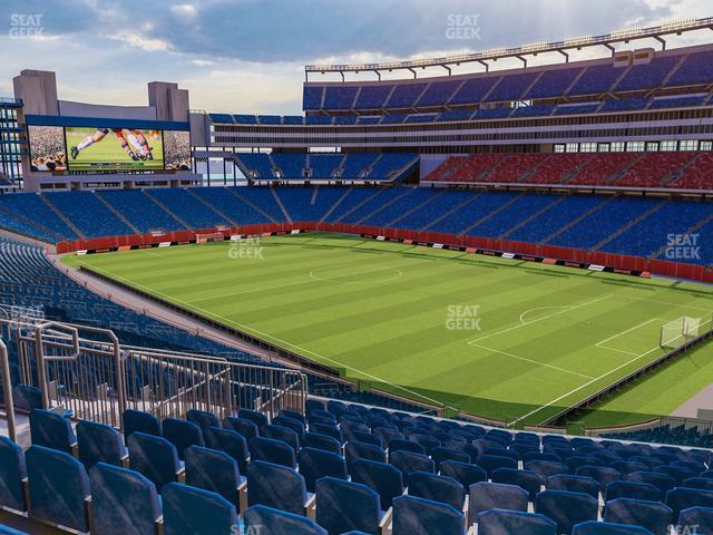 Seating view for Gillette Stadium Section 204