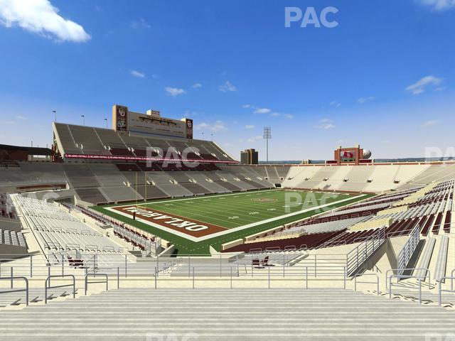 Seating view for Gaylord Family Oklahoma Memorial Stadium Section 38