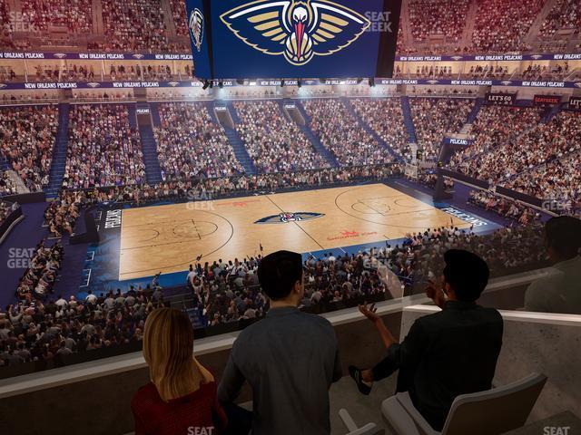 Seating view for Smoothie King Center Section Suite 235