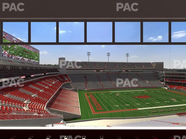 Seating view for Razorback Stadium Section 343